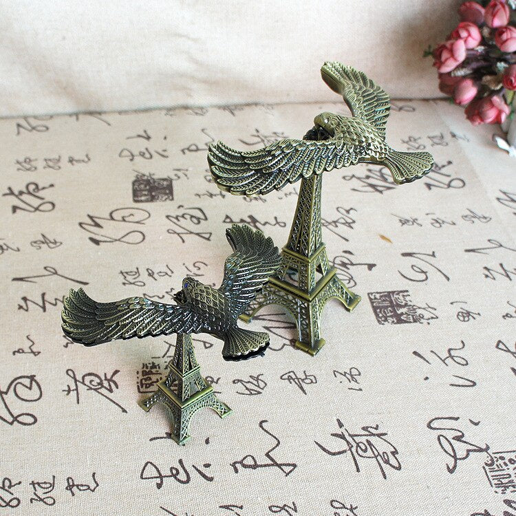 Retro Eagle Tower Balance Figurines - Image 5
