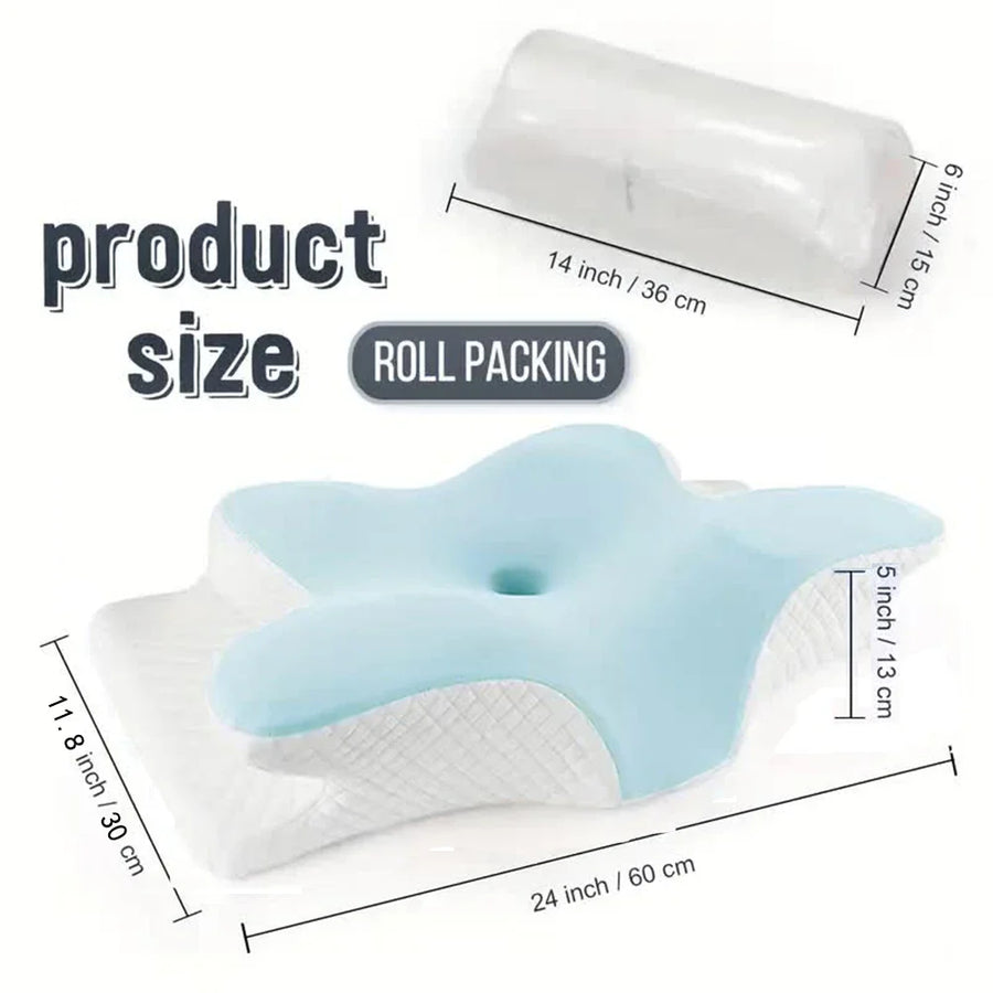 Butterfly Shaped Memory Foam Ergonomic Pillow - Image 4