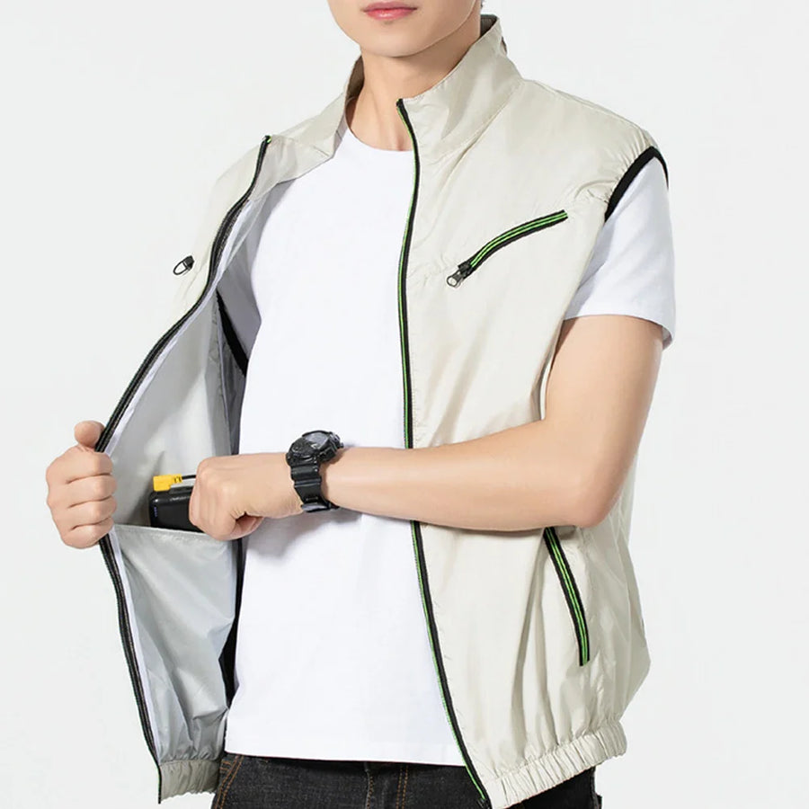 Ultra Breeze Built-In Fan Lightweight Summer Cooling Vest - Image 1