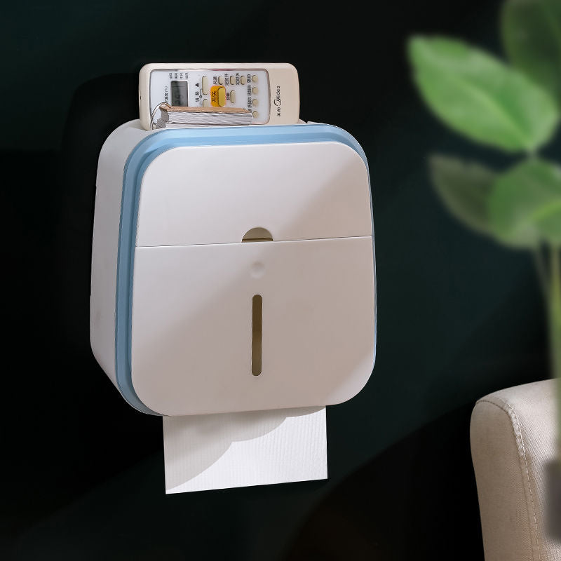 Wall-Mounted Bathroom Organizer Tissue Box Holder - Image 3