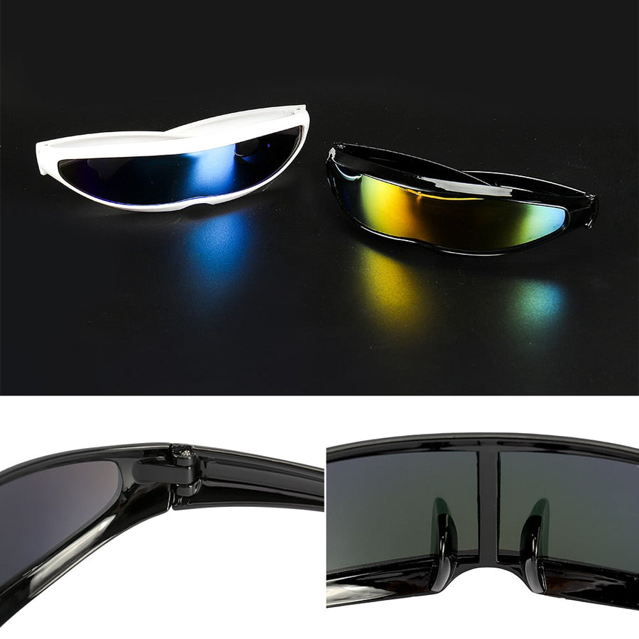 Futuristic Cyborg Cosplay Sunglasses - Image 1