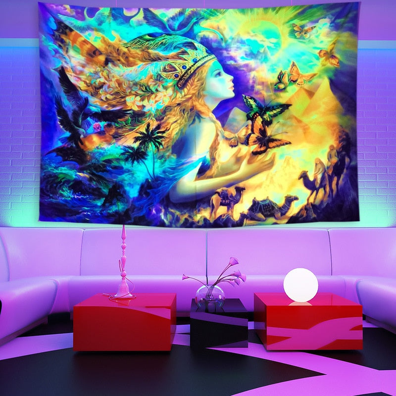 Colorful Glowing Luminous Tapestry - Image 11