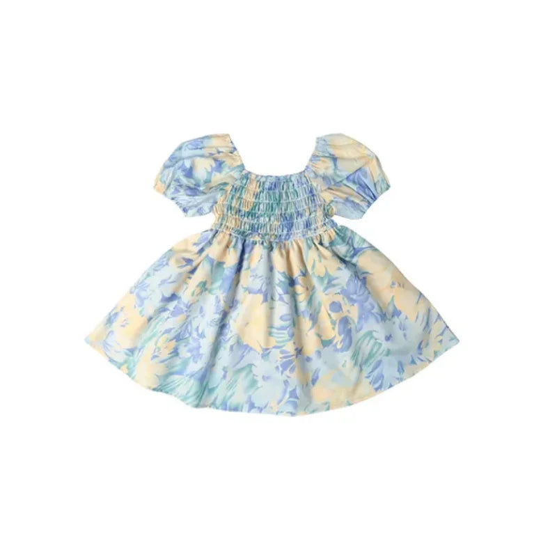 Summer Floral Chiffon Mother Daughter Dress Set - Image 3