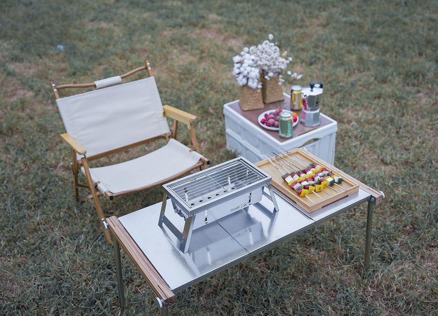 Ultimate Camping Style Stainless Steel Foldable Grill - Image 2