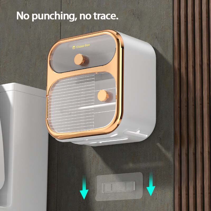 MultiBox Wall-Mounted Toilet Paper Towel Storage Box - Image 4
