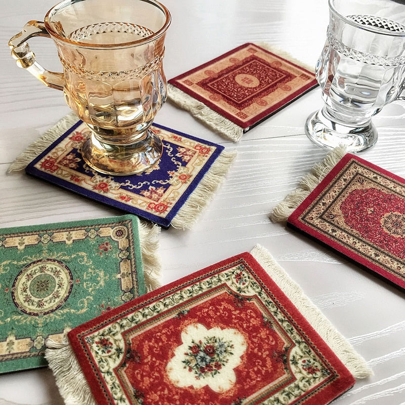 Mini Turkish Carpet Mug Coaster - Image 0