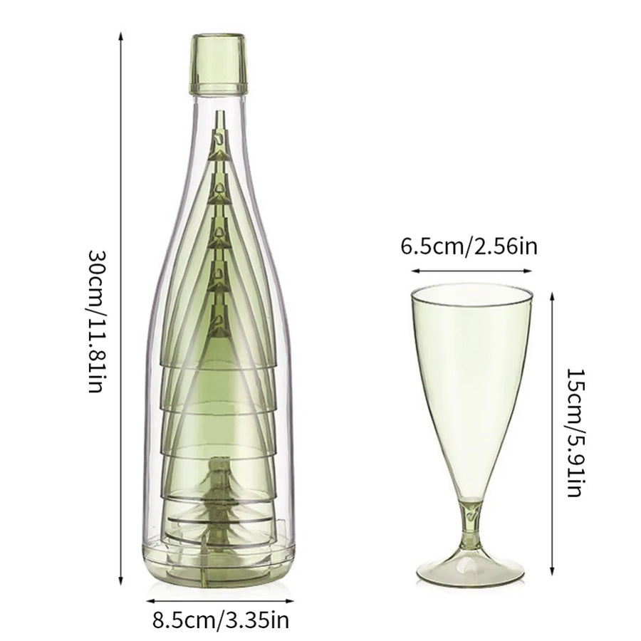 Portable Travel Wine Glass Bottle Set - Image 7