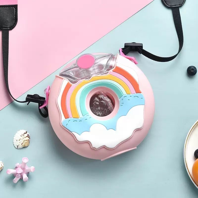 Cute Cartoon Built-in Straw Water Bottle - Image 7