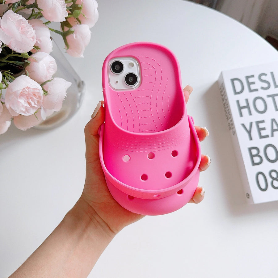 Mini Slippers Shockproof Funny iPhone Case - Image 1