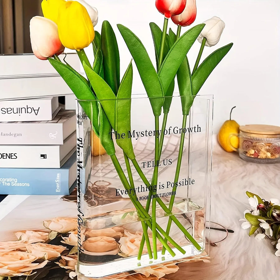 Bloom & Bind Acrylic Book Flower Vase