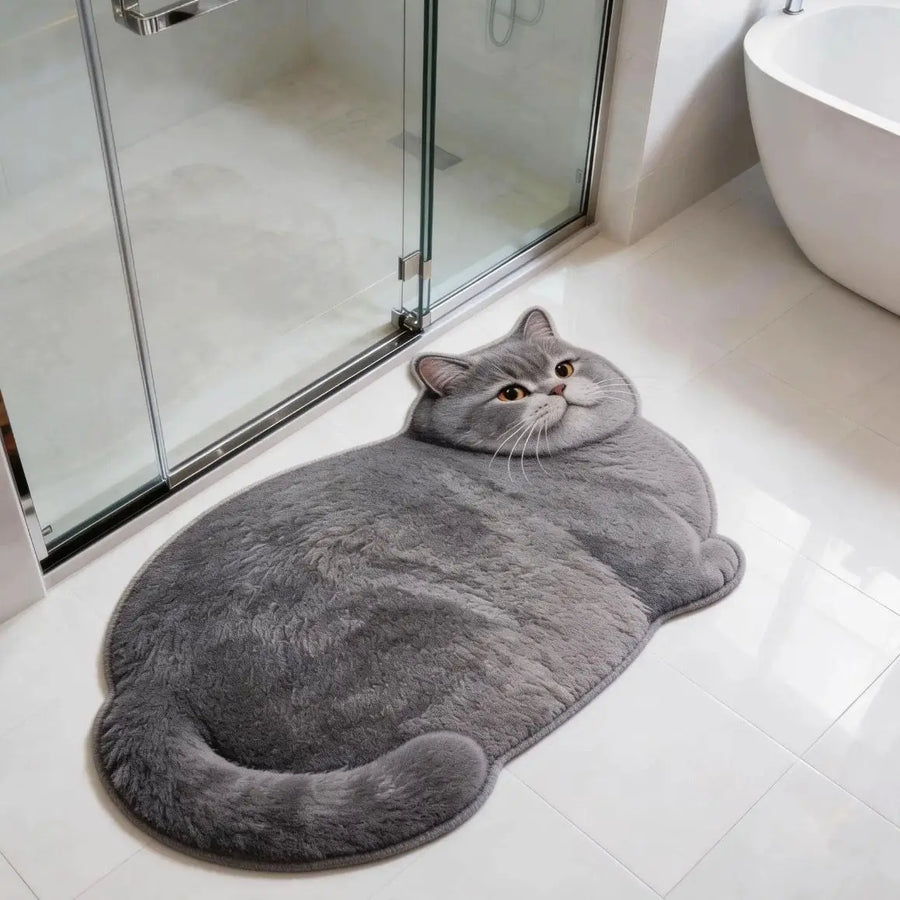 Chubby Cat Quick Dry Bath Mat - Image 6