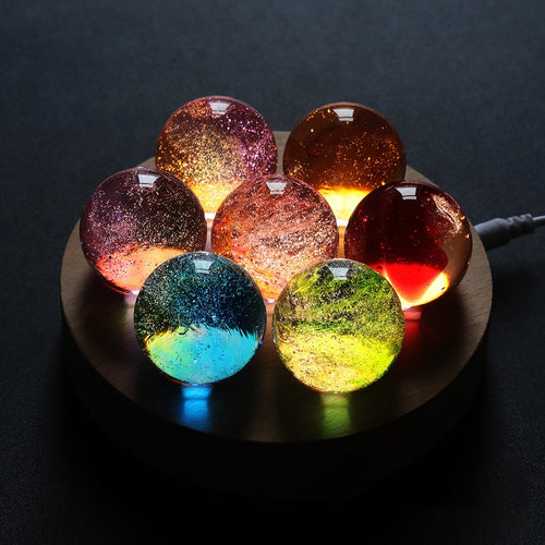 Colorful Luminous Galaxy Crystal Table Set - Image 0
