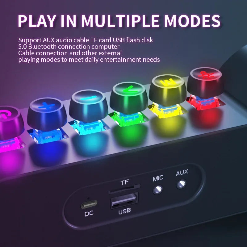 Mechanical Wireless Colorful RGB Speaker - Image 1