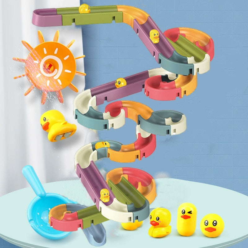 Sliding Ducks Stackable Kids Bath Toy - Image 0