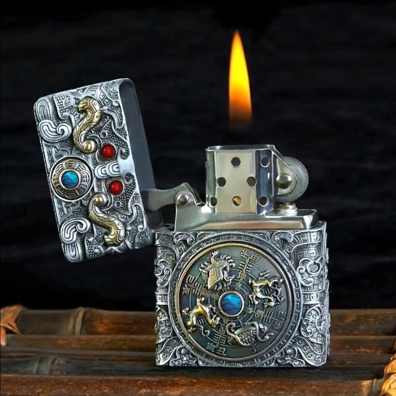 Heavy Armor Steel Spark Kerosene Lighter - Image 1