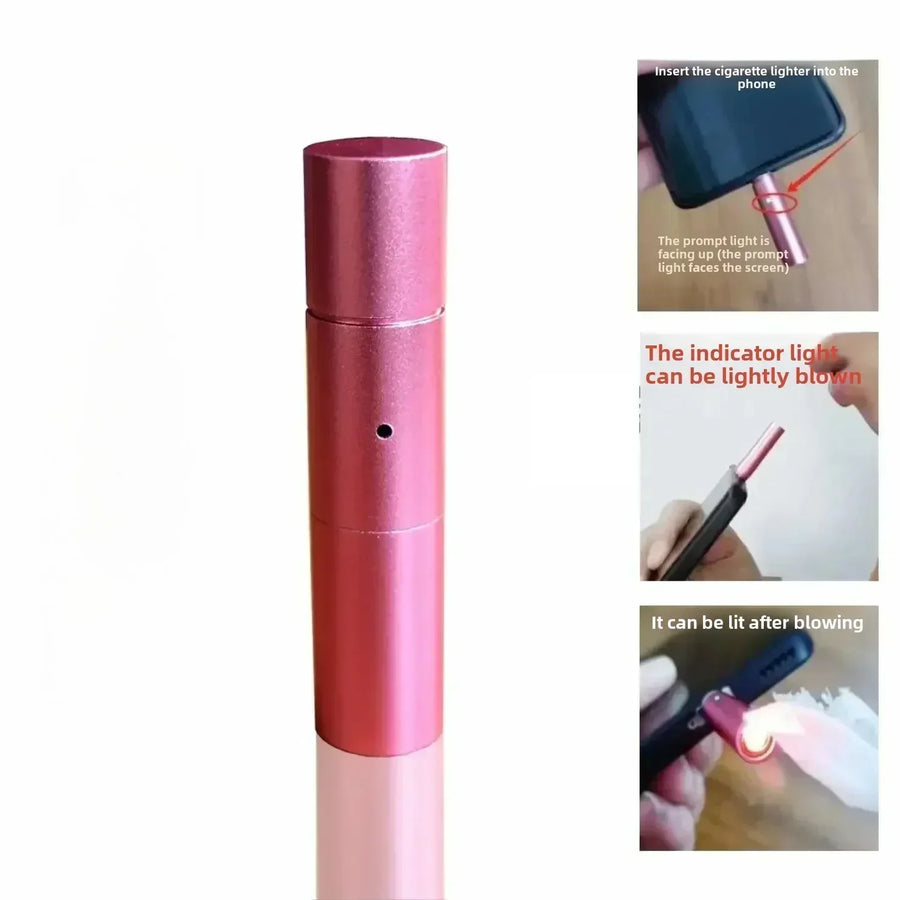 Heat Coil Breath Trigger Windproof Phone Lighter - Image 8