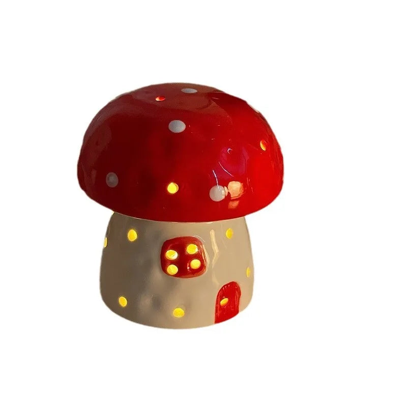 Dreamy Mushroom Shape Ceramic Bedside Lamp - Image 4