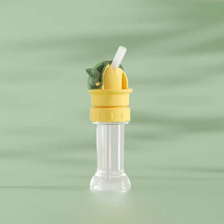 Colorful Twist-Open Built-in Straw Water Bottle - Image 0