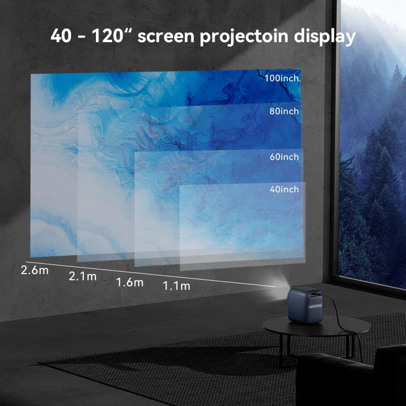 Smart Cast Wireless Mini Portable Projector - Image 2