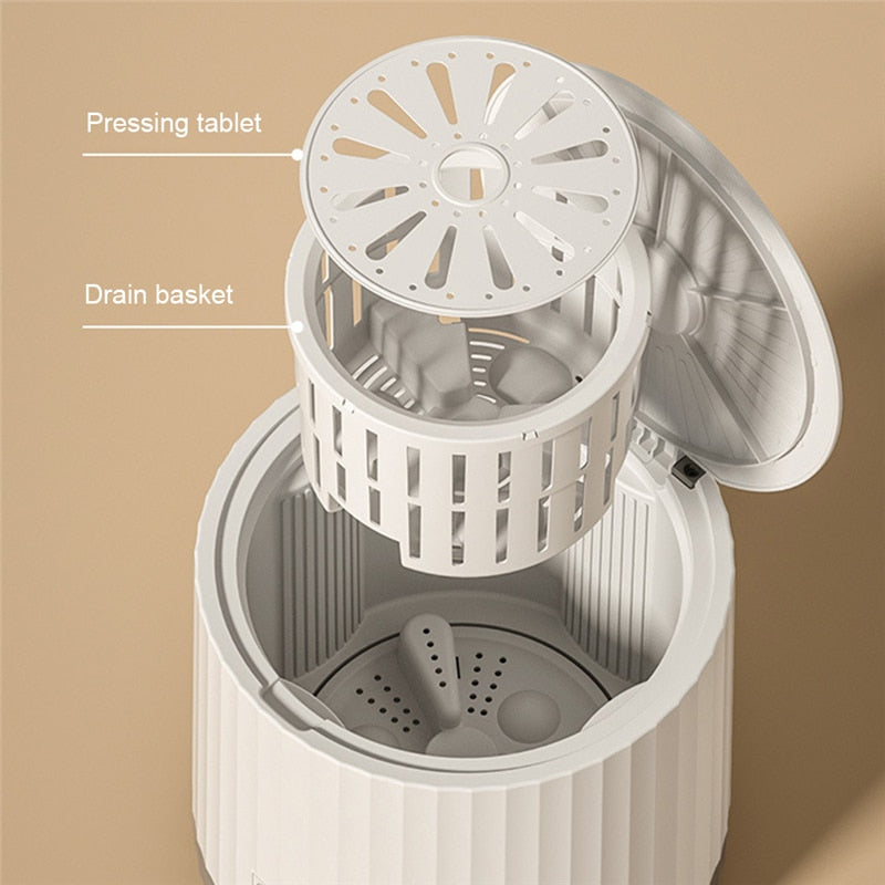 4L Mini Portable Rotating Turbine Washing Machine - Image 1