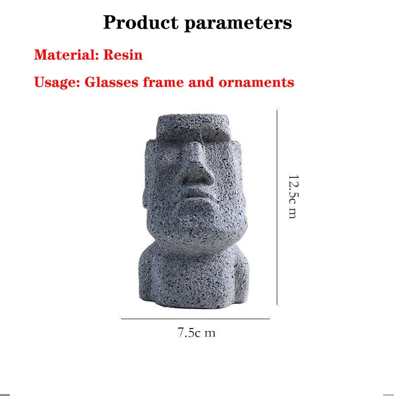 Stone Face Eyeglass Holder Stand - Image 4