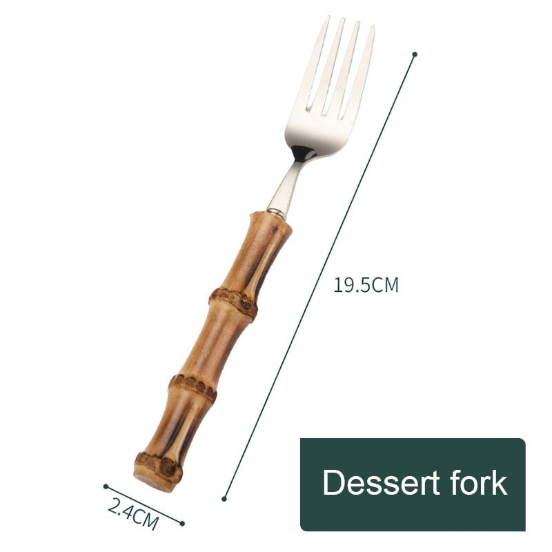 Creative Retro Bamboo Cutlery - Image 4