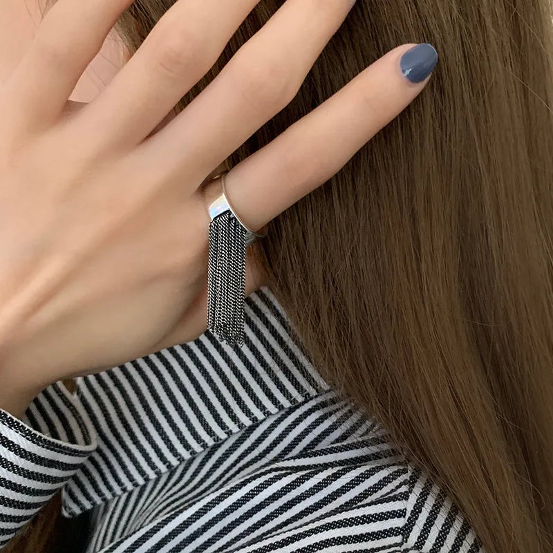 Vintage Geometric Multilayer Ring - Image 2