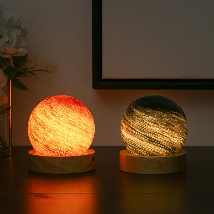 3D Crystal Planets Atmosphere Night Lamp - Image 2
