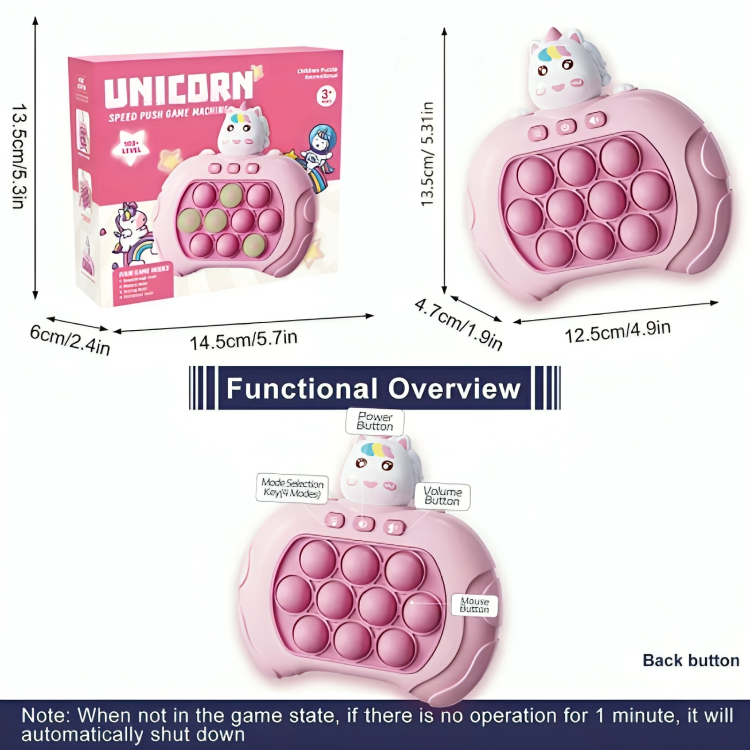 Quick Push Pop Fidget Stress Reliever Toy - Image 2