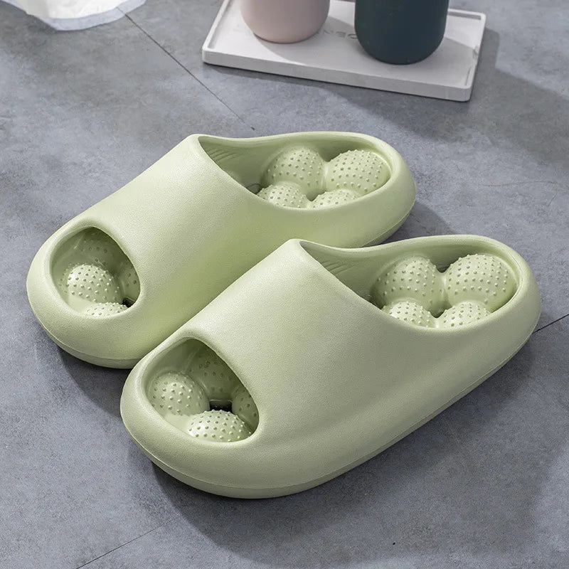 Bubble Arch Thick Sole Massaging Summer Slippers - Image 4