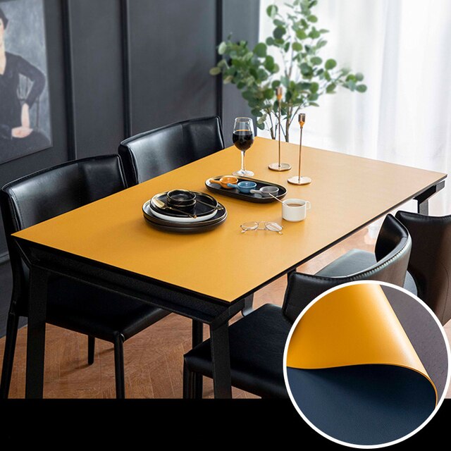 Nordic Minimalist Leather Waterproof Table Protector Mat - Image 5