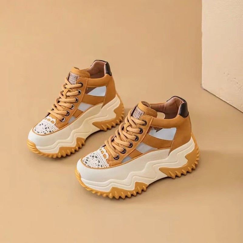 High Top Hollow Stylish Breathable Shoes - Image 6