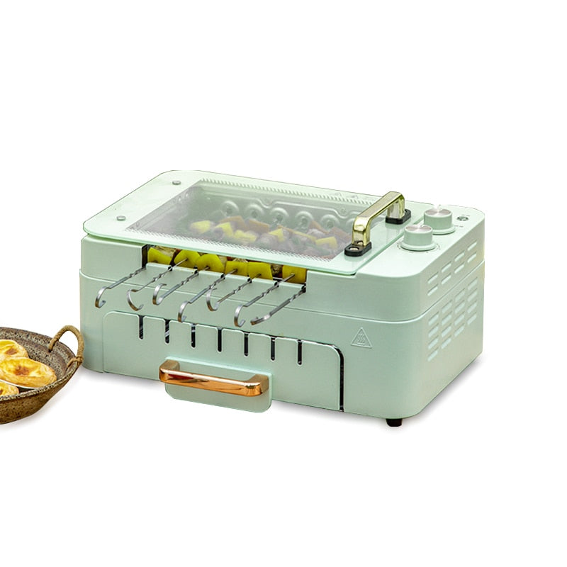 Smokeless Automatic Rotating Electric Oven Grill - Image 3
