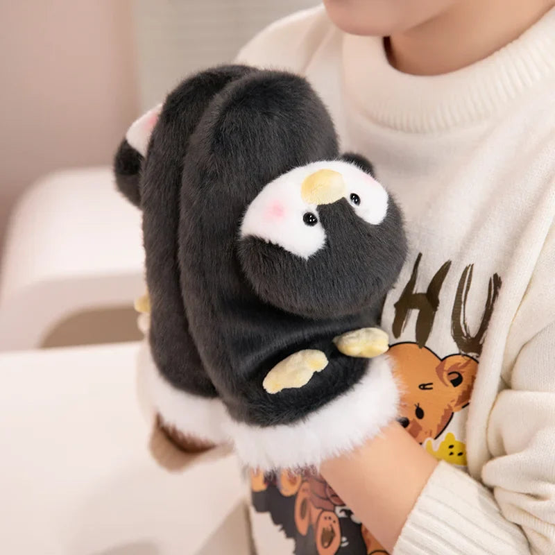 Cute Plush Cartoon Animals Soft Warm Gloves - Image 5