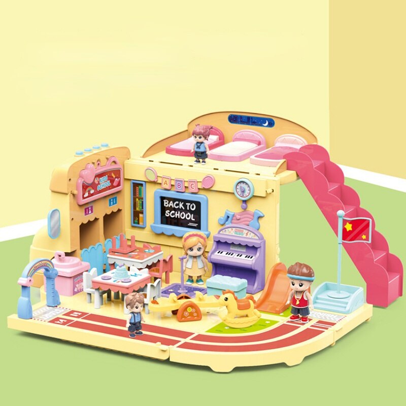 Mega School Party Express Bus House Toy - Image 1