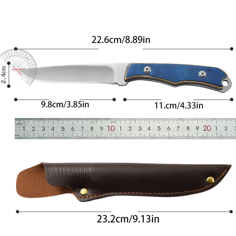Stainless Steel Durable Wood Handle Knife - Image 5