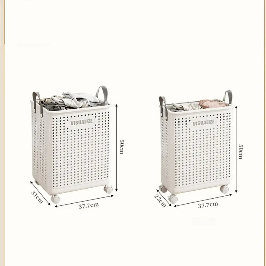 Easy Mobility Modern Space-Saving Laundry Organizer Basket - Image 4