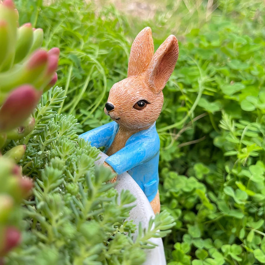 Little Hopper Rabbit Garden Planter Statue