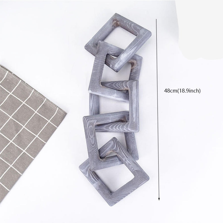 Modern Wooden Chain Link Decor - Image 10