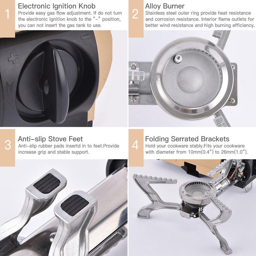 Outdoor Mini Portable Folding Gas Stove - Image 5