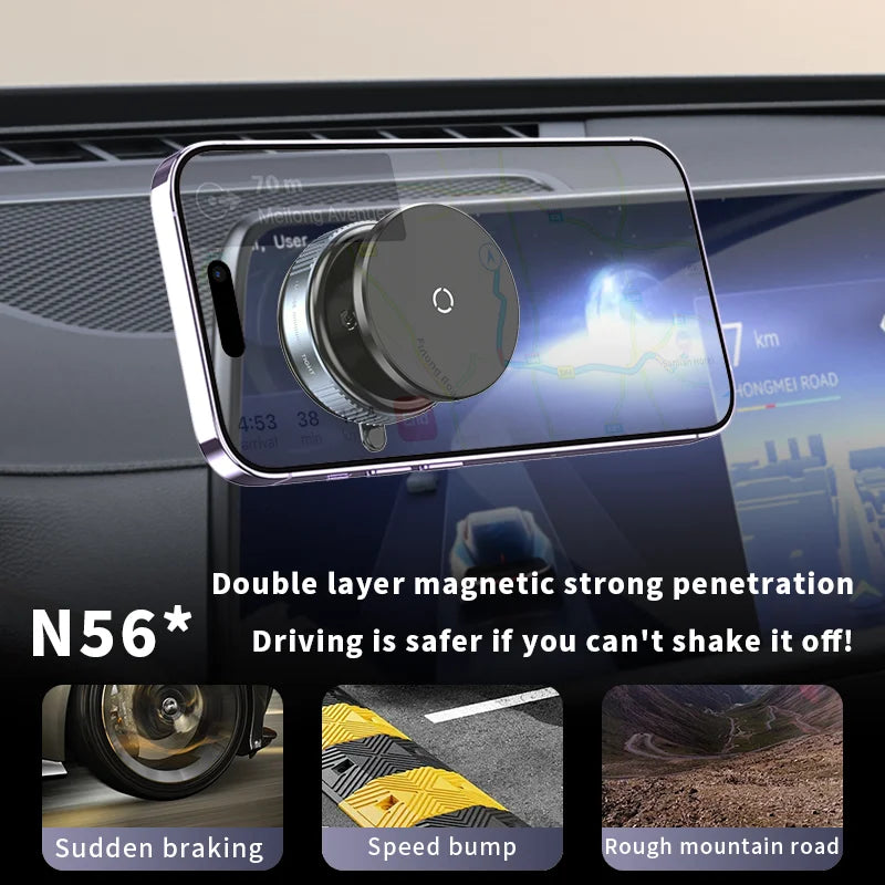 Rotating Magnetic Super Strong Vacuum Car Phone Holder - Image 6