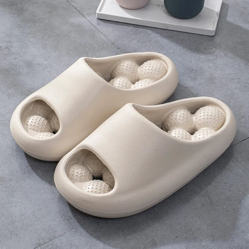 Bubble Arch Thick Sole Massaging Summer Slippers - Image 5