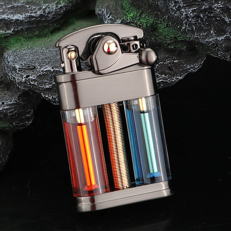Elegant Retro Slim Metal Lighter - Image 8