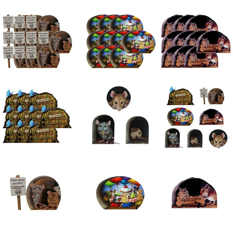 3D Mouse Hole Funny Wall Stickers - Image 9