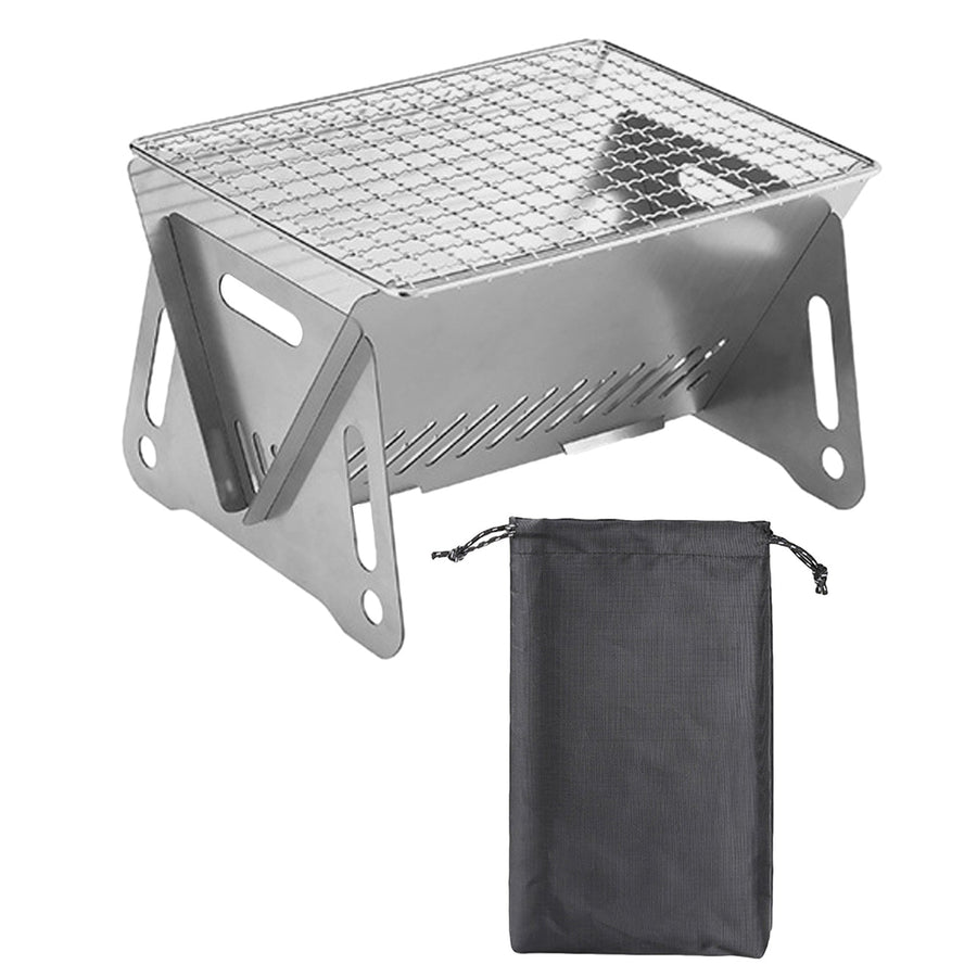 Camping Foldable Charcoal Grill - Image 9