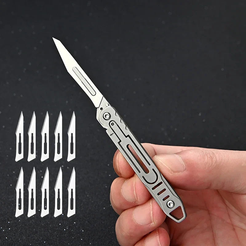 Replaceable Blades Foldable EDC Knife - Image 8
