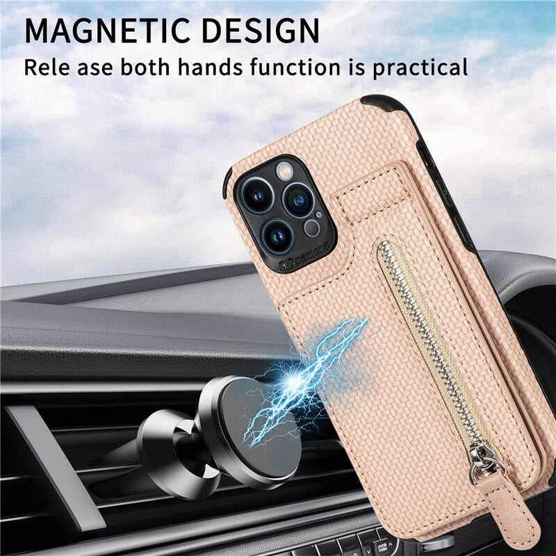 Zip Zip Elegance Wallet iPhone Case - Image 3