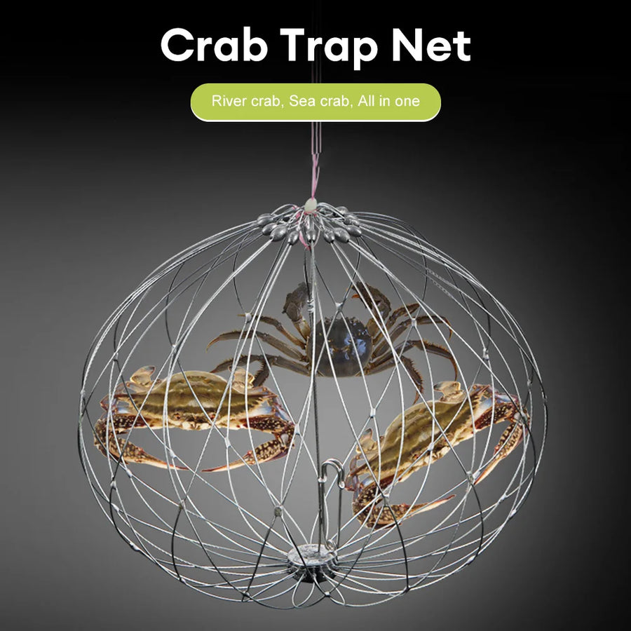 Collapsible Easy Open Trap Steel Fishing Net - Image 3