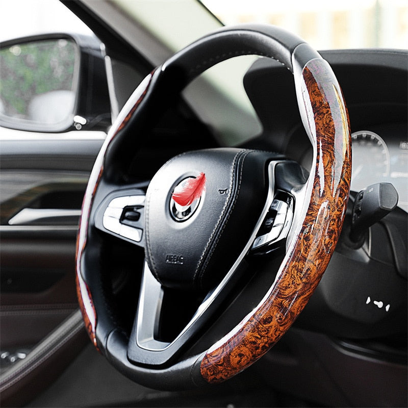Non-Slip Wood Grain Car Wheel Cover - Image 7