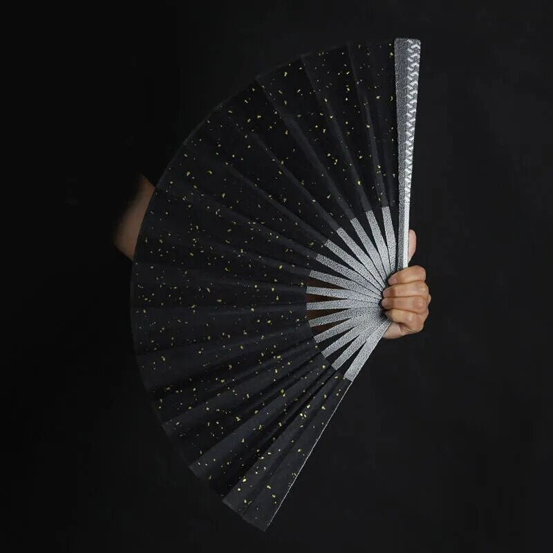 Tungsten Steel Alloy Self-Defense Folding Hand Fan - Image 1